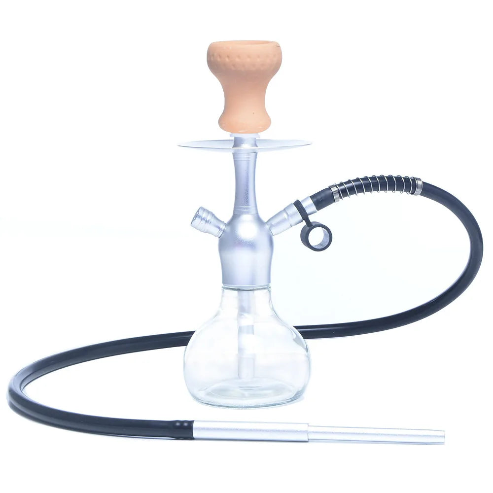 Glass Hookah Set Chicha Shisha Pipe Narguile Completo with Black Bag Hose Bowl Tongs Charcoal Tray Cachimba Pipa Nargile