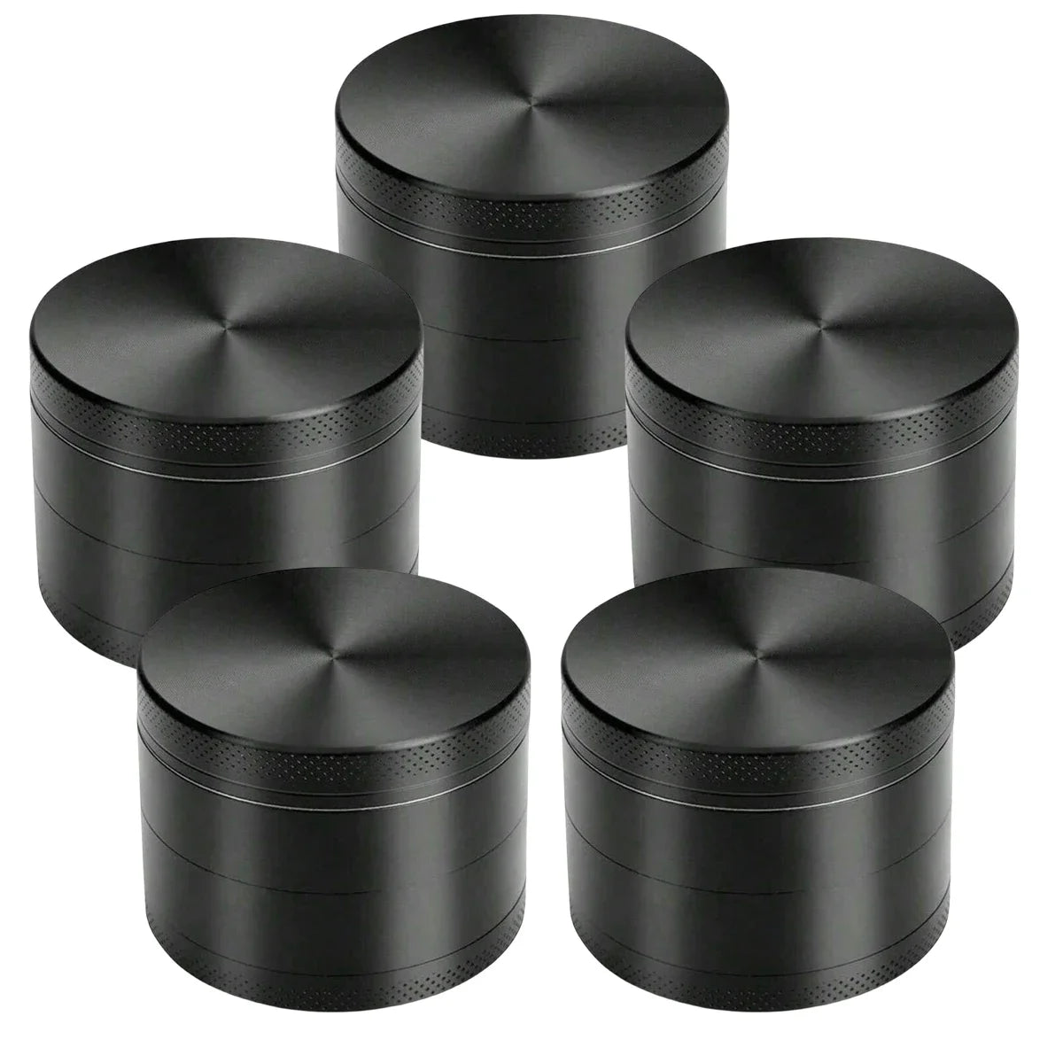 2inch Metal Herb Grinder 4-layer Manual Spice Mill Pepper Mortar Crusher Raw Grass Tobacco Grinder Smoking Cigarette Accessories