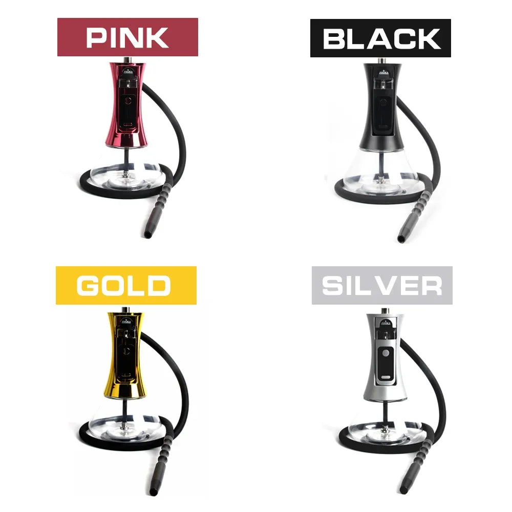 EHUKA Electric Hookah Set Portable Multifunctional Shisha Stainless Acrylic Hookah High Quality Shisha with LED Display
