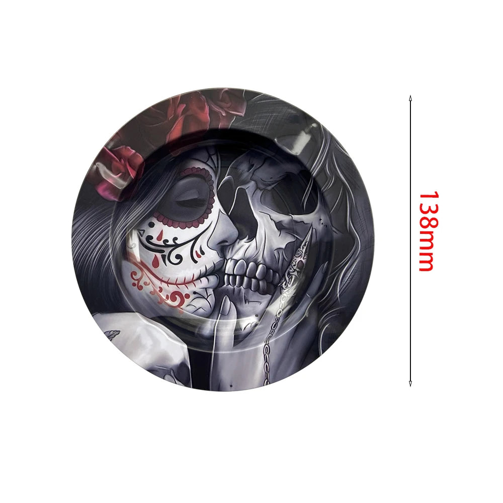 3pcs/set Smoking tool Tobacco Herb Grinder Metal Rolling Tray Cigar Ash Tray Tinplate Ashtray Tobacco Smoking Accessories