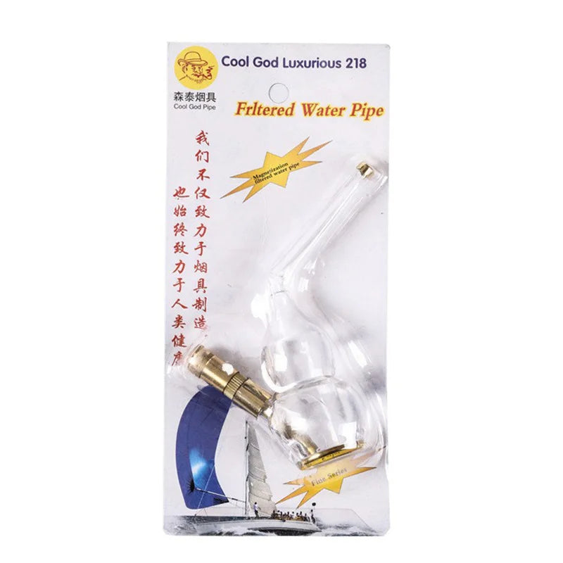 Dual Cigarette Tobacco Smoking Pipe Water Filter Pipe Mini Shisha Hookah Water Pipe Water Bottle Filter Smoking Tobacco Pipe