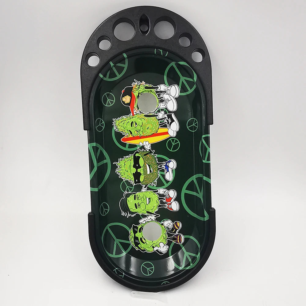 9 x 4 inch Foldable Rolling Tray Set with Loader Filler Brush King Size Fold Rolling Tray Machine Stand Tools