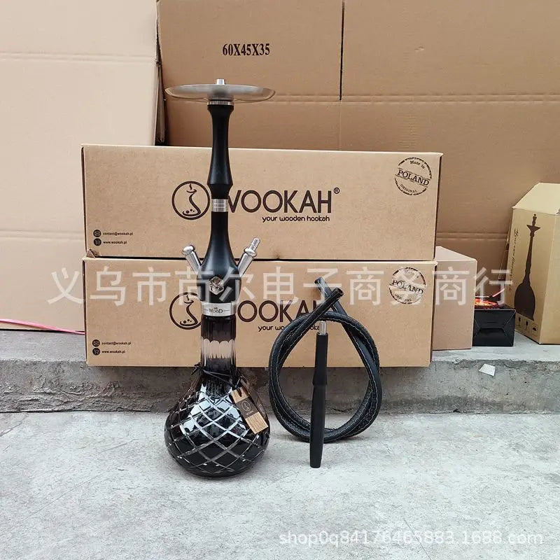 Arabian Hookah Full Set Portable Stainless Steel Hookah for Bars