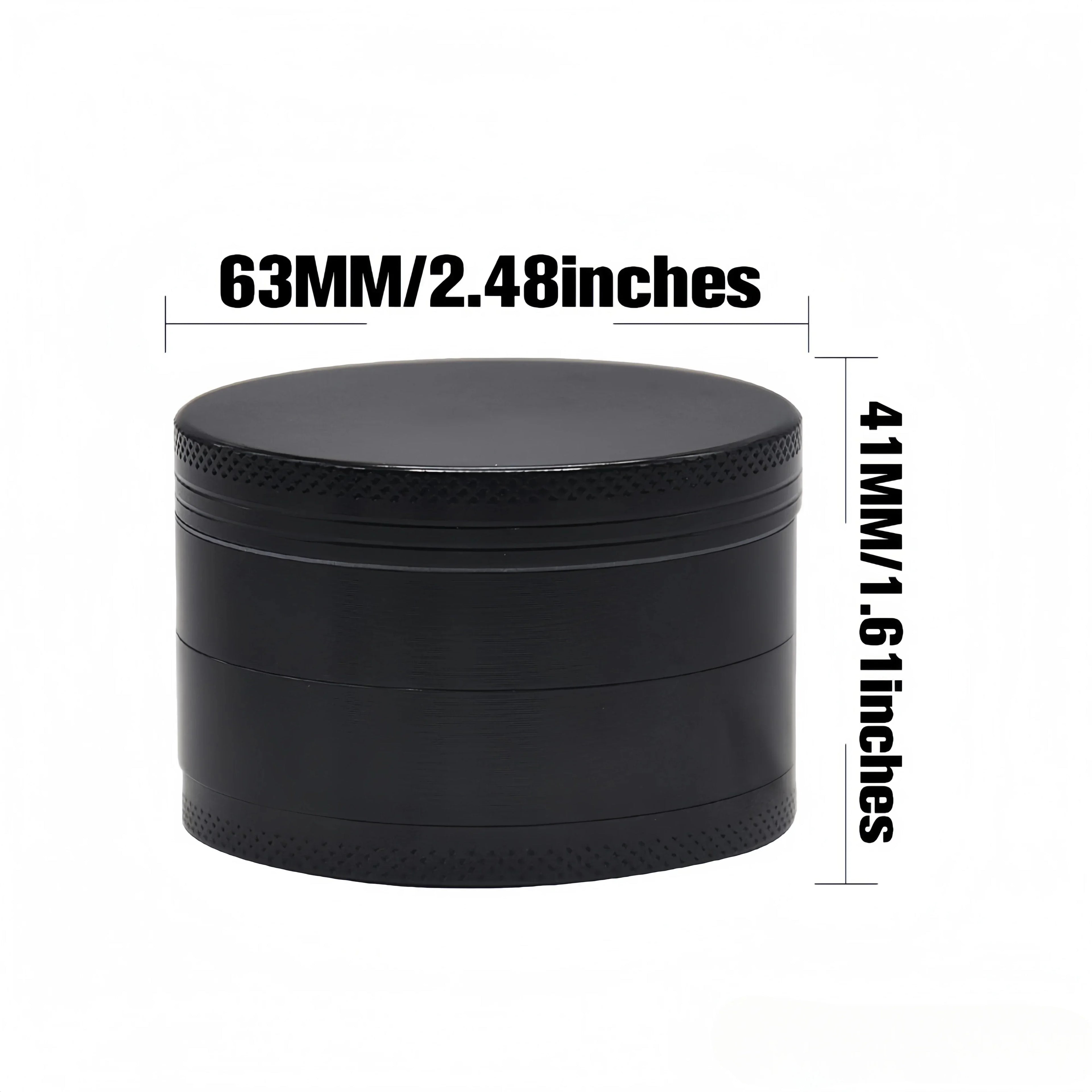 2inch Metal Herb Grinder 4-layer Manual Spice Mill Pepper Mortar Crusher Raw Grass Tobacco Grinder Smoking Cigarette Accessories