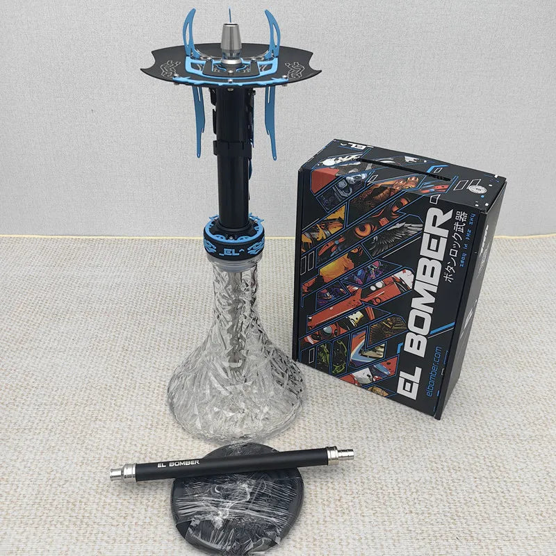 WholesaleHookah Set Russian Style Hookah EL Shisha Luxury Sheesha Chicha Narguile