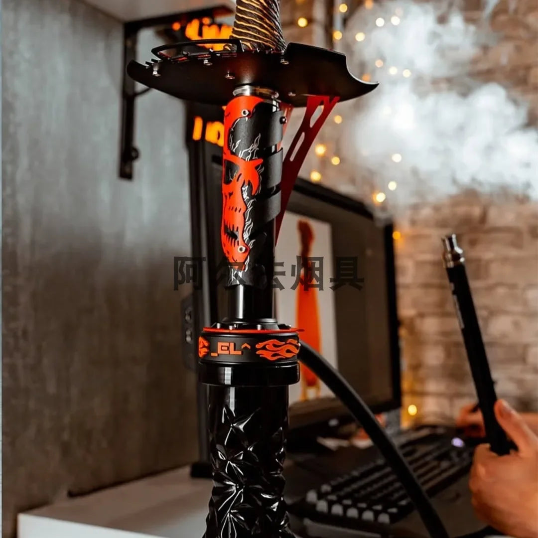 CHKJ El Bomber Apocalypse Hookah Shisha Set with Glass Vase Gift Packing European Style