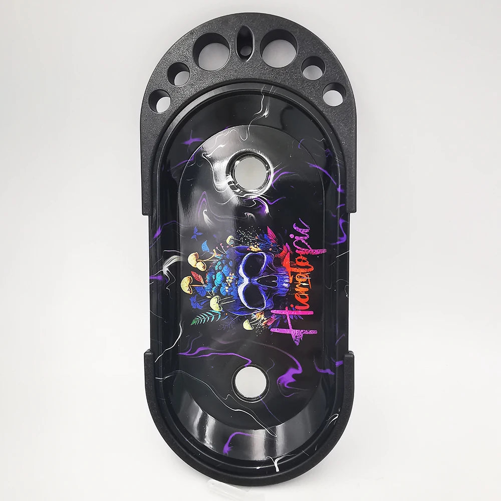 9 x 4 inch Foldable Rolling Tray Set with Loader Filler Brush King Size Fold Rolling Tray Machine Stand Tools