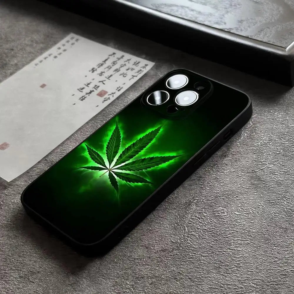 Abstract ART High WEED Phone Case For 15 Pro Max For Iphone 14 16 Pro Max 12 Mini 11 13 Pro Xr X Xs 8 7 Plus Back Cover