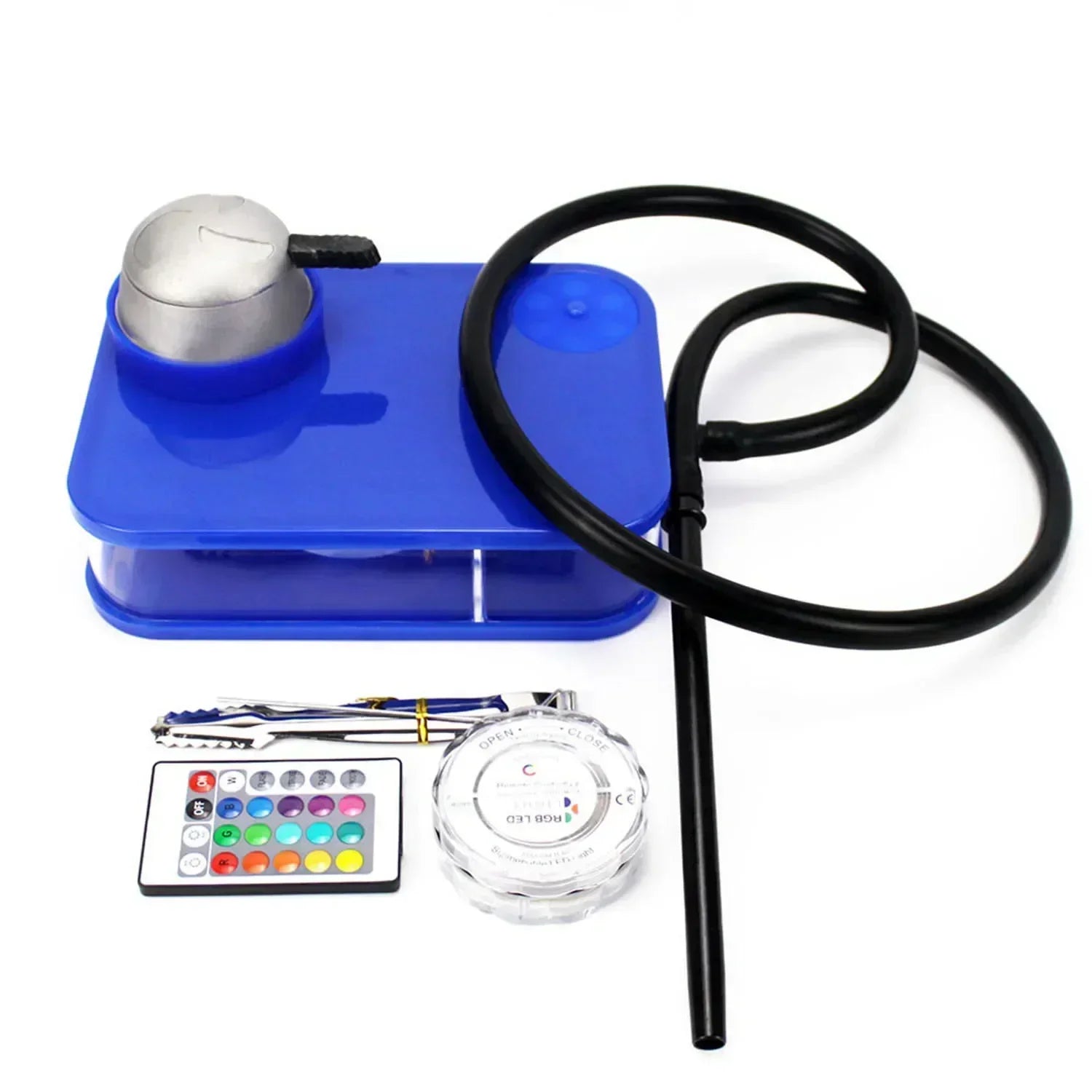 Acrylic Hookah Set Shisha Box Nargile Sheesha Narguile Chicha Cachimbas Water Pipe Shisha Box Hookah with LED for Smoking Кальян