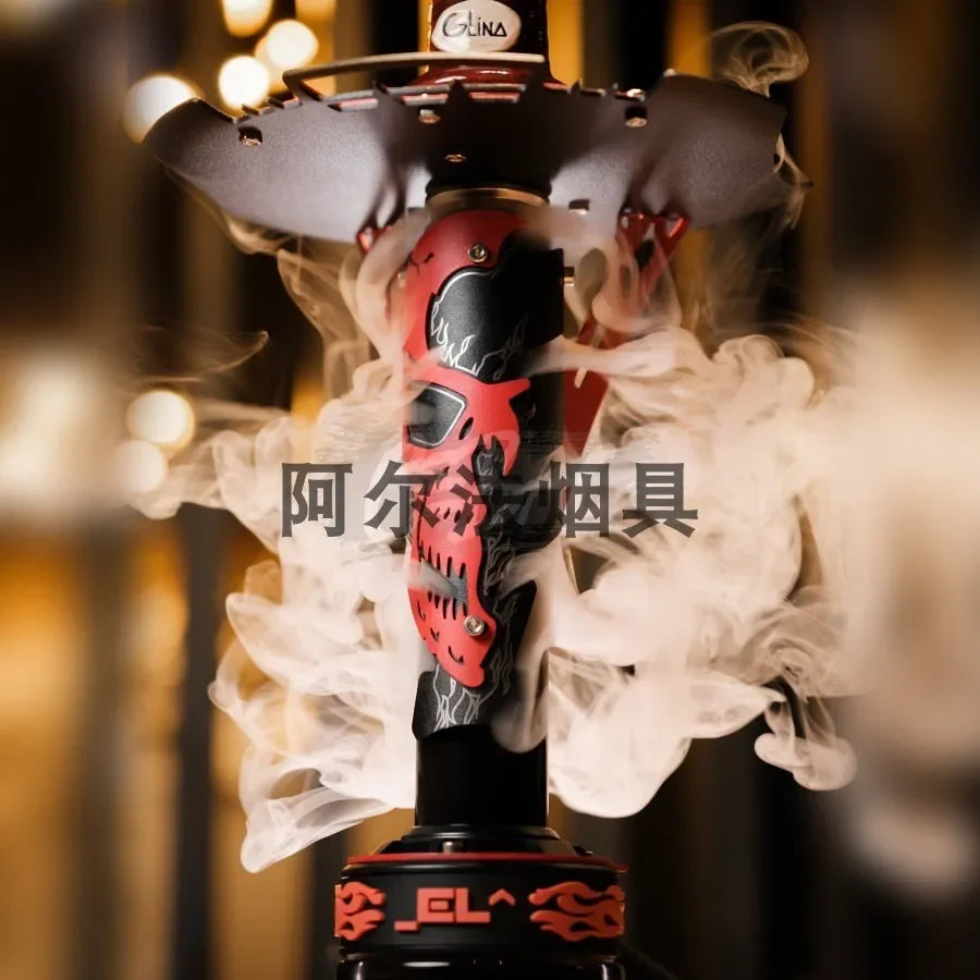 CHKJ El Bomber Apocalypse Hookah Shisha Set with Glass Vase Gift Packing European Style