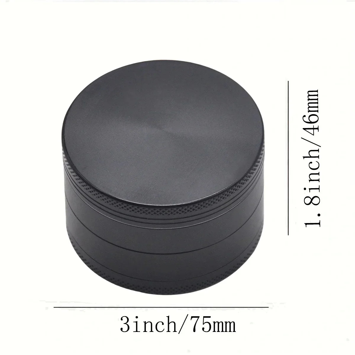 2inch Metal Herb Grinder 4-layer Manual Spice Mill Pepper Mortar Crusher Raw Grass Tobacco Grinder Smoking Cigarette Accessories