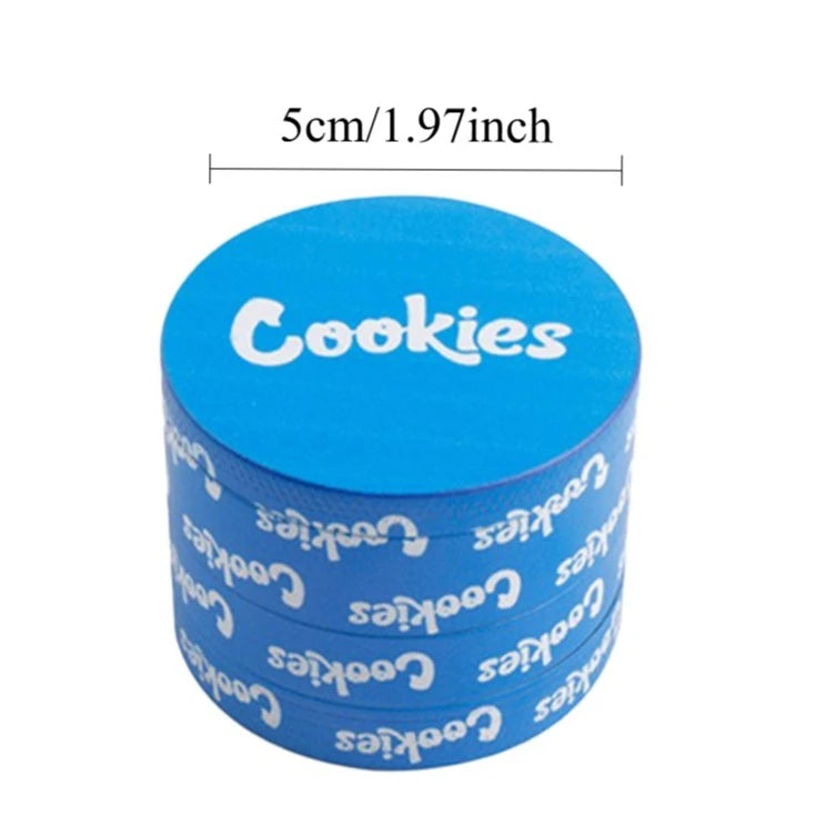 1/2 Pieces Blue Metal Rolling Tray and Herb Grinder Smoking Combo