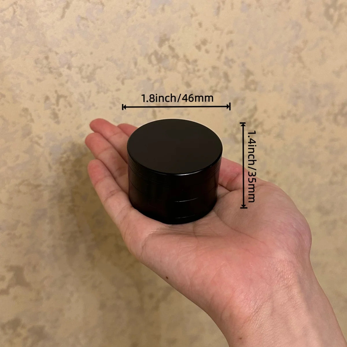 1.4/1.8/2.4inch Black Laser 4-Layers Herb Grinder Zinc Alloy Crusher Manual Raw Cutter Metal Grinder Grass Smoking Tool Gift