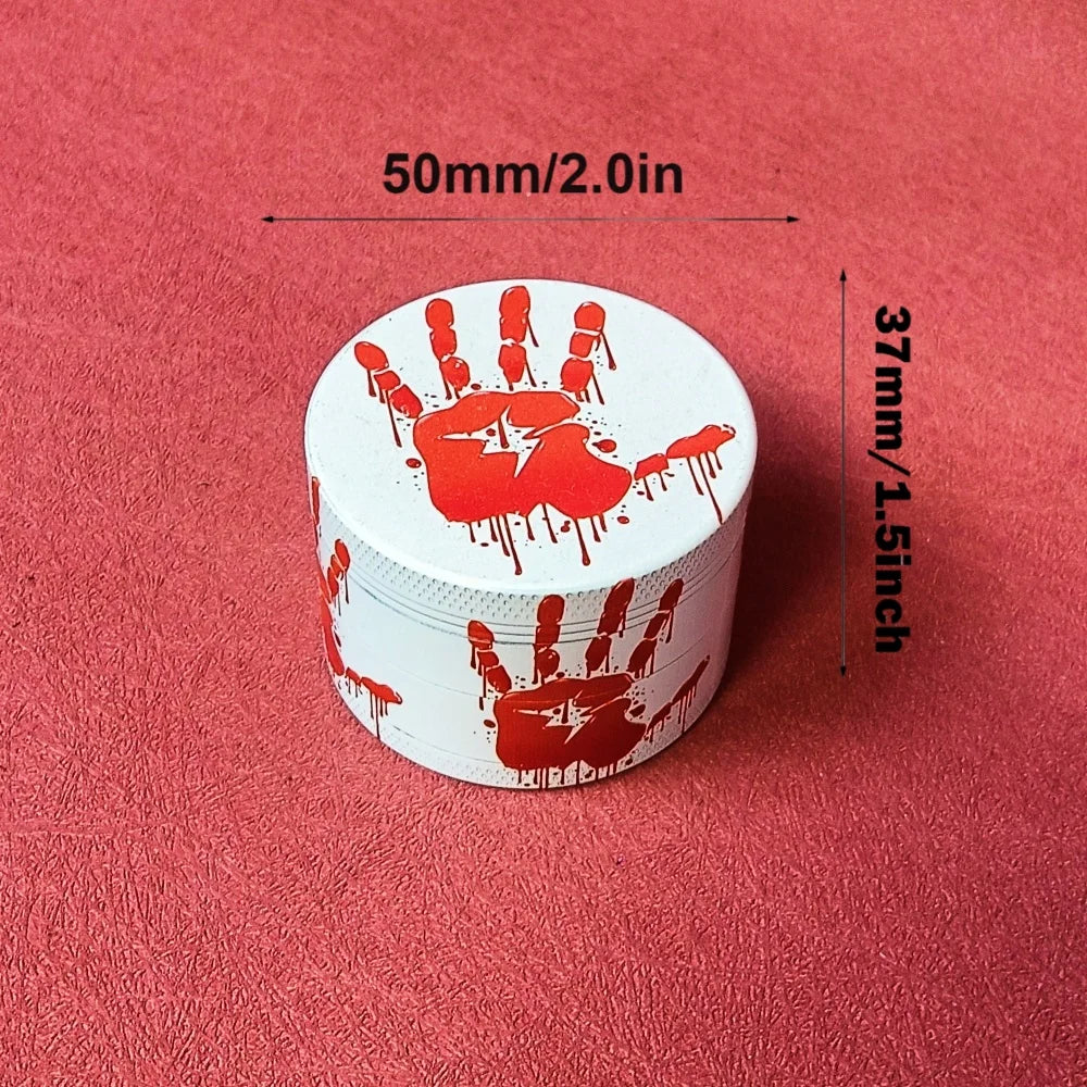 2inch Jack Skellington Herb Grinder Metal 4layer Manual Spice Pestle Mortar  Salt Tobacco Raw Grass Grinder Smoke Cigarette Tool