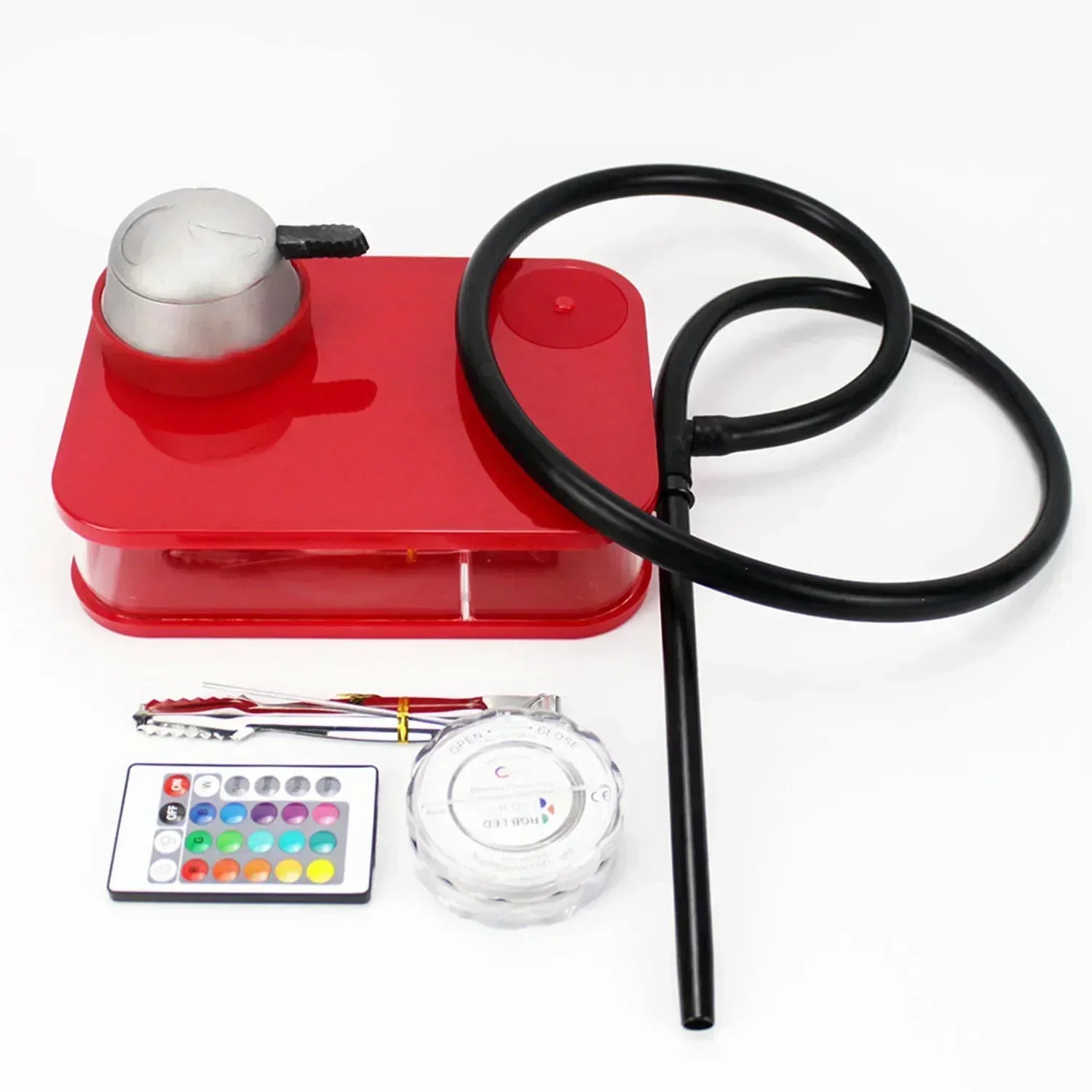 Acrylic Hookah Set Shisha Box Nargile Sheesha Narguile Chicha Cachimbas Water Pipe Shisha Box Hookah with LED for Smoking Кальян