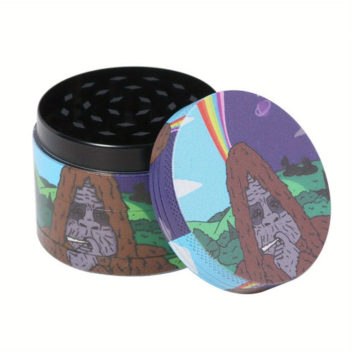 18 Pieces Gorilla Themed Portable Smoking Set Stash Box Grinder Rolling Tray Machine Combo
