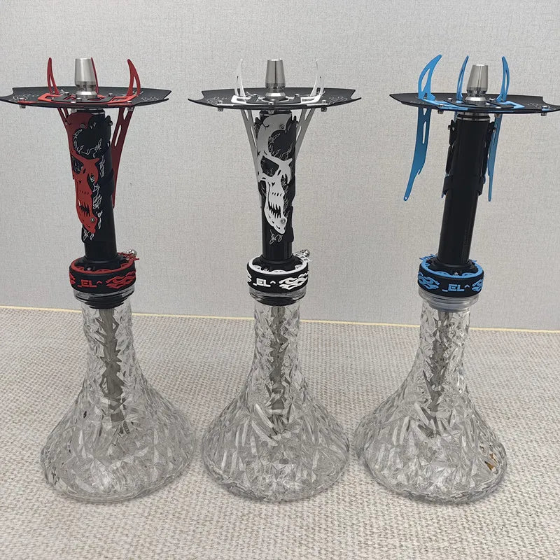 WholesaleHookah Set Russian Style Hookah EL Shisha Luxury Sheesha Chicha Narguile
