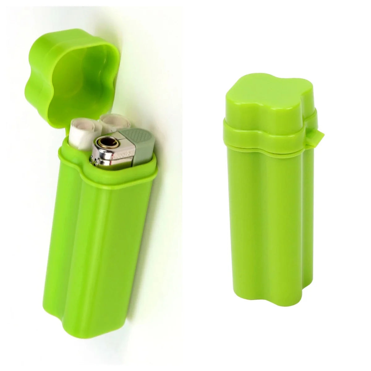 Flip-top Cigarette Case Kit with Three Holes for Easy Storage and Carrying Around Smoking Accessories