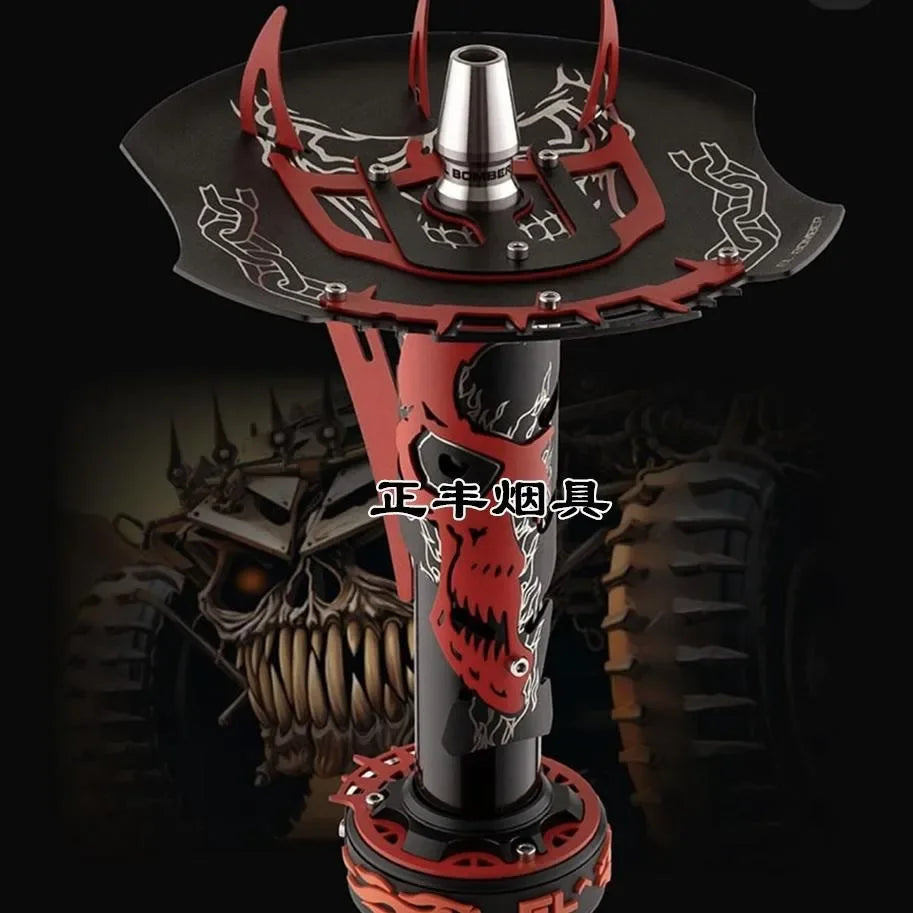 CHKJ El Bomber Apocalypse Hookah Shisha Set with Glass Vase Gift Packing European Style