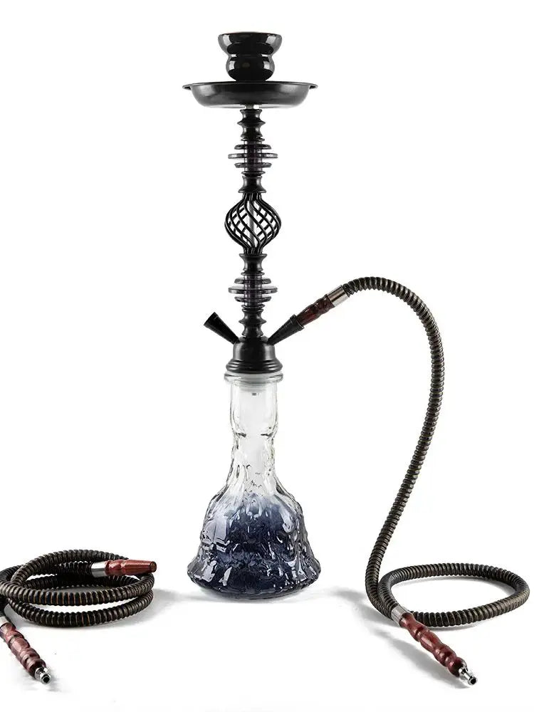 Completed Hookah Shisha Pipe Kit Double Hose Chichas Narguile Nargila Sisha Glass Hookah Shisha Water Pipe Accessories Crafts
