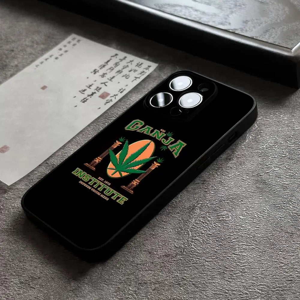 Abstract ART High WEED Phone Case For 15 Pro Max For Iphone 14 16 Pro Max 12 Mini 11 13 Pro Xr X Xs 8 7 Plus Back Cover