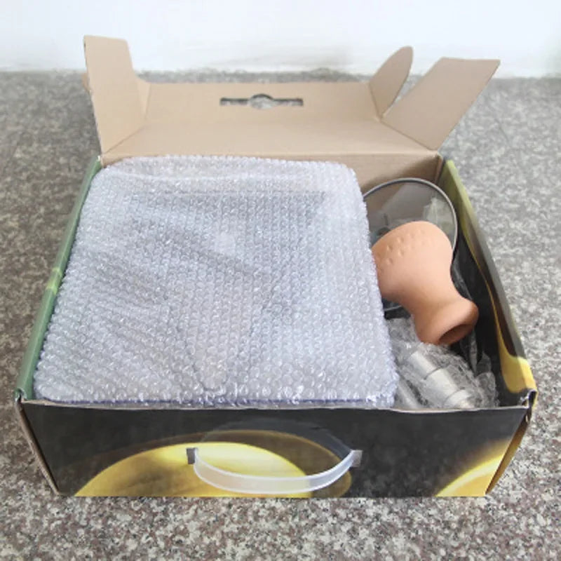 Big Smoke Acrylic Triangular Hookah Shisha Set with Pipe Hose Bowl Sheesha Chicha Cachimba KTV Bar Narguile for Smoking