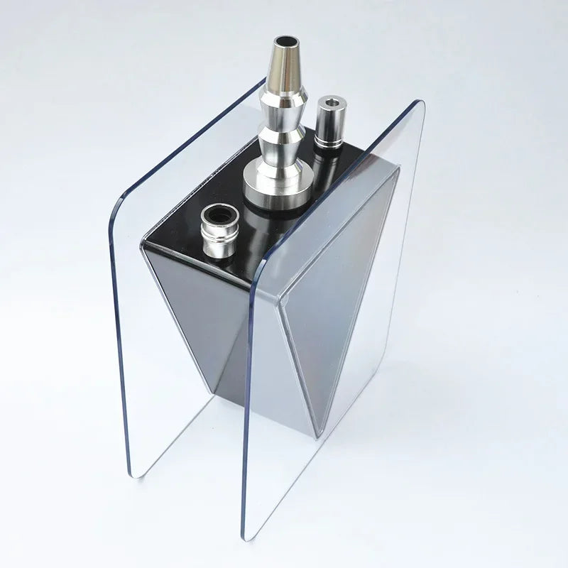 Big Smoke Acrylic Triangular Hookah Shisha Set with Pipe Hose Bowl Sheesha Chicha Cachimba KTV Bar Narguile for Smoking