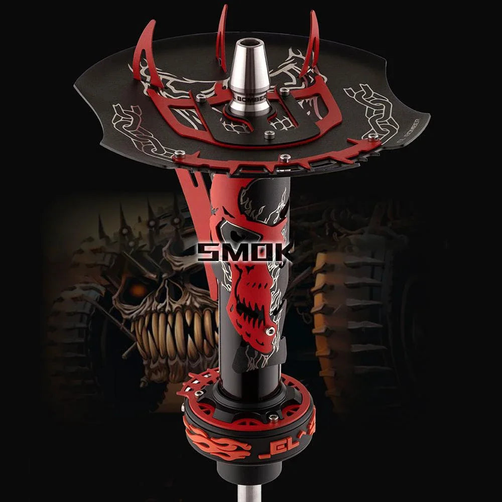 CHKJ El Bomber Apocalypse Hookah Shisha Set with Glass Vase Gift Packing European Style