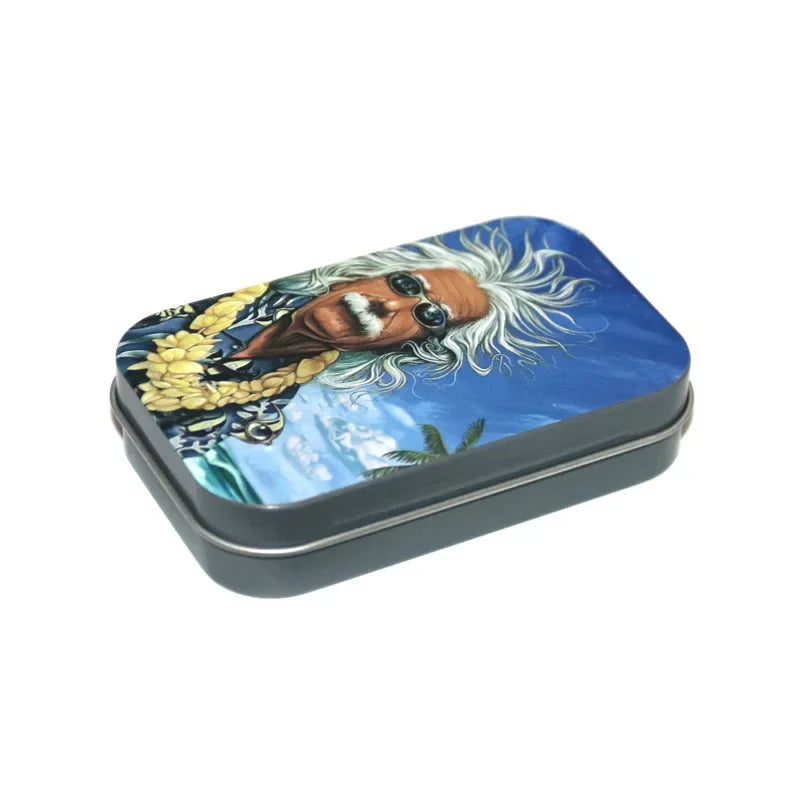 Cigarette Case Box Tobacco Storage humidor rolling paper box Jewelry Candy Coin Key Organizer Metal Tin Flip Gift Sealed