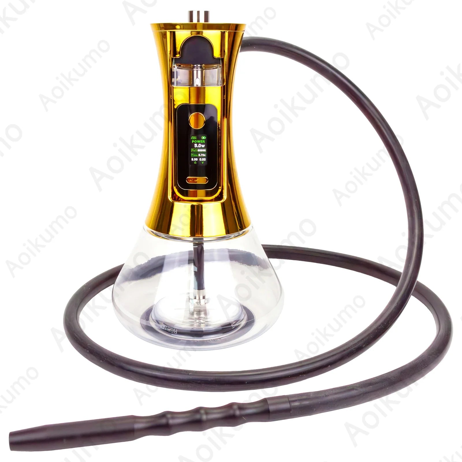 EHUKA Electric Hookah Set Portable Multifunctional Shisha Stainless Acrylic Hookah High Quality Shisha with LED Display