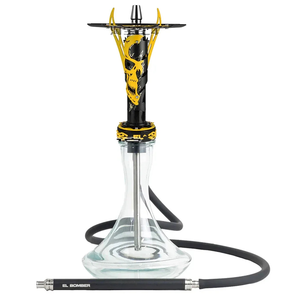 CHKJ El Bomber Apocalypse Hookah Shisha Set with Glass Vase Gift Packing European Style