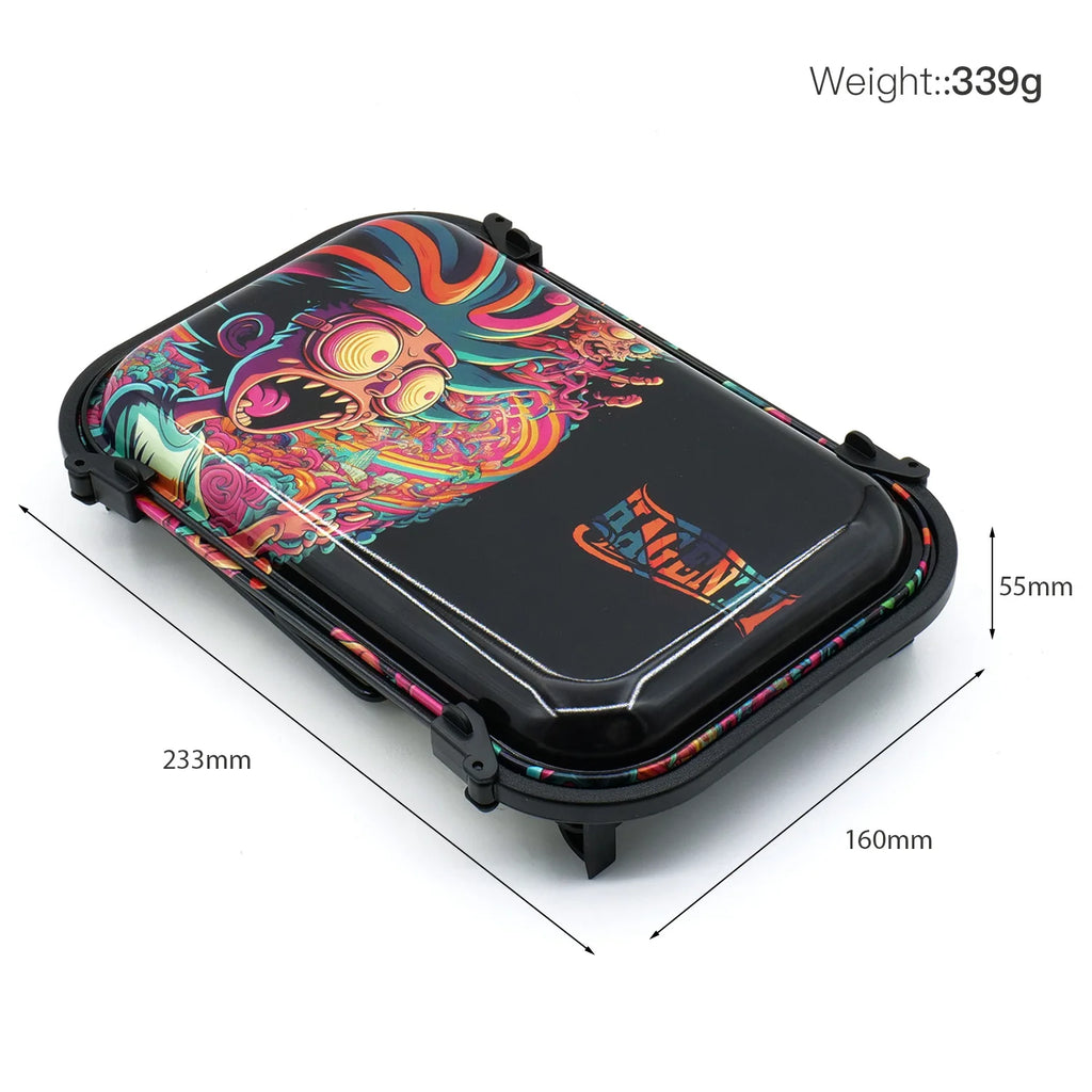 Hot Large Tinplate Cigarette Rolling Tray Set Portable Horn tube Filler Operator Table Smoking Set