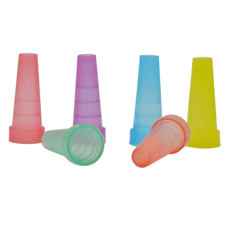 100pcs/pack Hookah Tips Disposable Shisha Mouth Tip Individual Wrapped Mix Colors Glossy Hose Mouth Filter Fit Hookah Mouthpiece