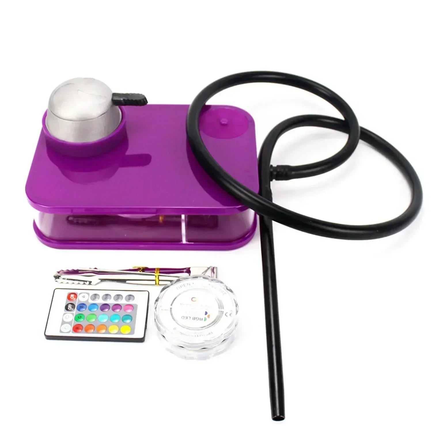 Acrylic Hookah Set Shisha Box Nargile Sheesha Narguile Chicha Cachimbas Water Pipe Shisha Box Hookah with LED for Smoking Кальян