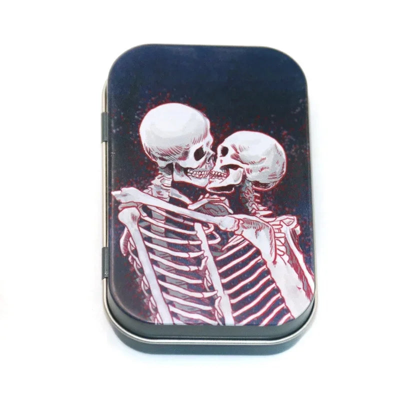 Cigarette Case Box Tobacco Storage humidor rolling paper box Jewelry Candy Coin Key Organizer Metal Tin Flip Gift Sealed