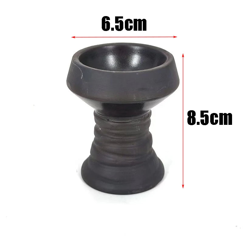 Arabic hookah accessories  black mud hookah pot  hookah bowl  ceramic head  shishahookah