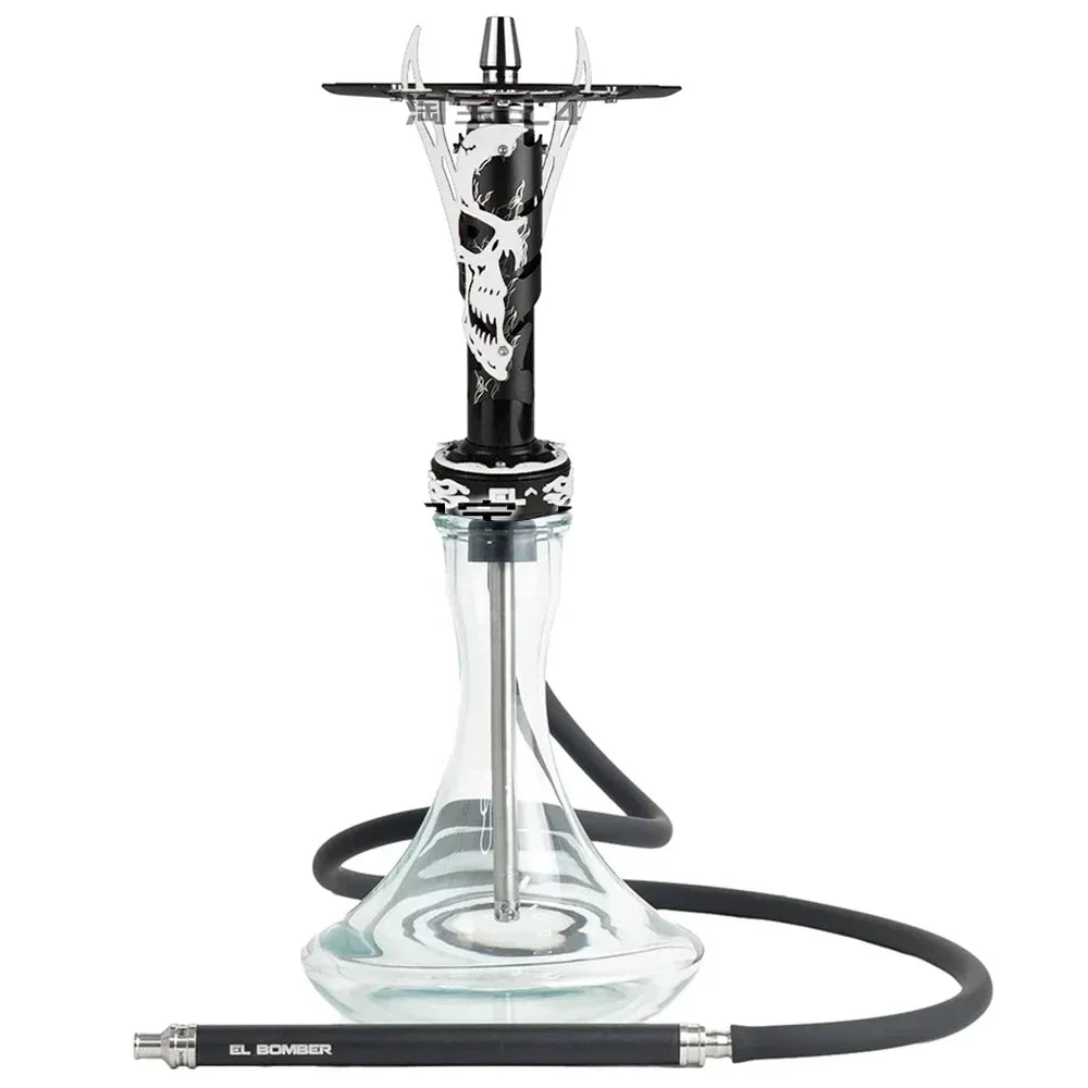 CHKJ El Bomber Apocalypse Hookah Shisha Set with Glass Vase Gift Packing European Style