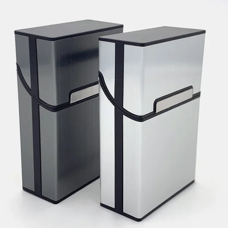 1PC Smoking Cigarettes Aluminum Cigarette Case Cigar Tobacco Holder Pocket Box Storage Container Gift Box Hot Sale