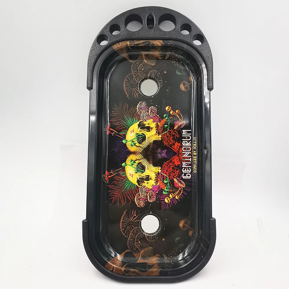 9 x 4 inch Foldable Rolling Tray Set with Loader Filler Brush King Size Fold Rolling Tray Machine Stand Tools