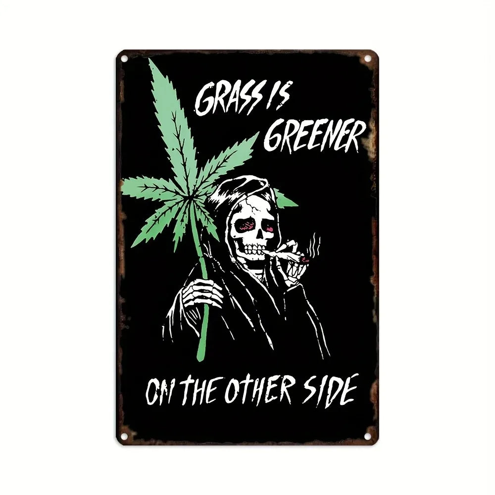 Vintage Weed Limit 420 Posters Metal Iron Tin Sign Plaque Plate for Garage Club Man Cave Bar Home Hotel Cafe Wall Decor Painting