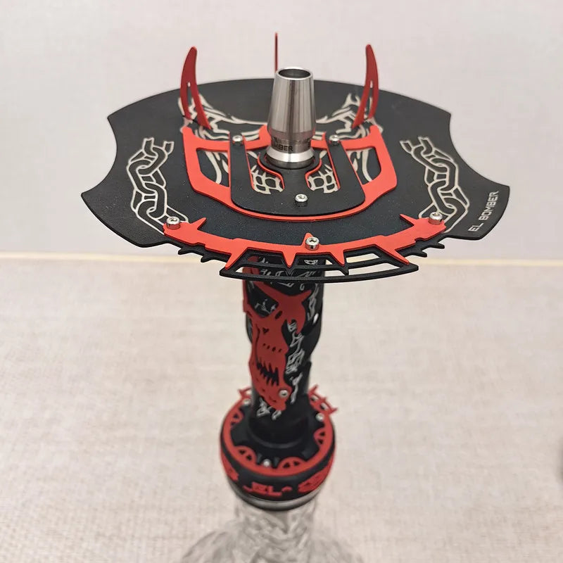 WholesaleHookah Set Russian Style Hookah EL Shisha Luxury Sheesha Chicha Narguile