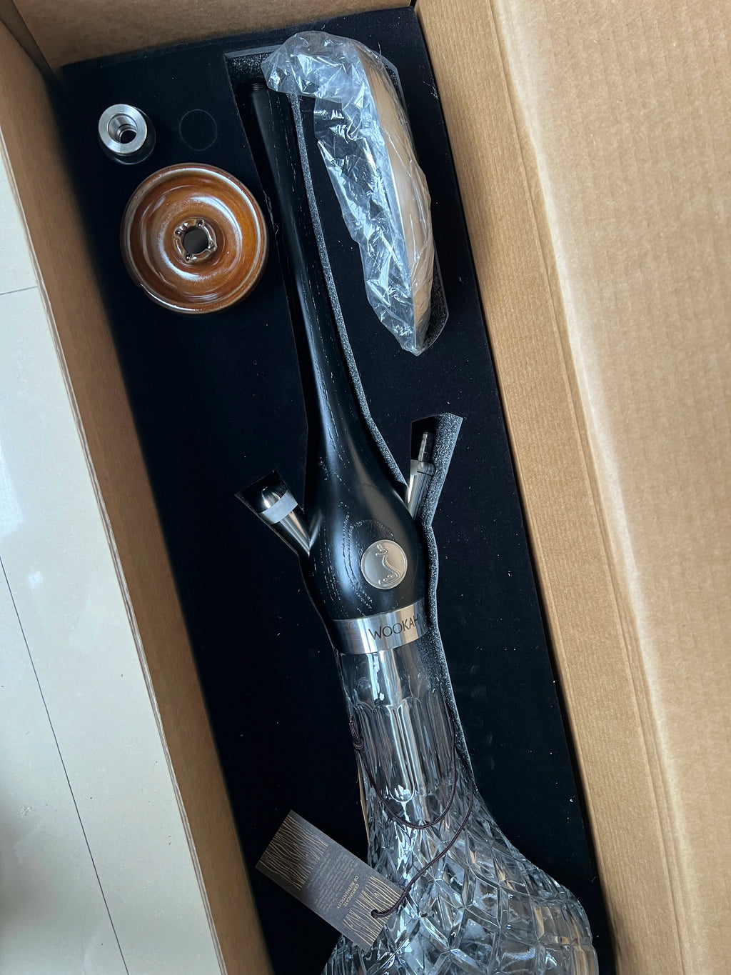 Wookah Shisha Hookah Set 65cm 304 Stainless Steel Large Hookah Smoking Set Russian Shisha With Bottle