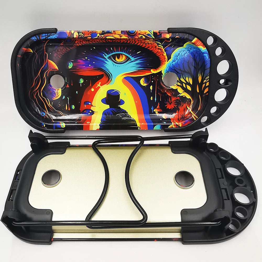 9 x 4 inch Foldable Rolling Tray Set with Loader Filler Brush King Size Fold Rolling Tray Machine Stand Tools