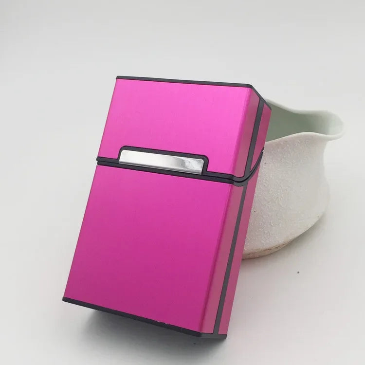 1PC Smoking Cigarettes Aluminum Cigarette Case Cigar Tobacco Holder Pocket Box Storage Container Gift Box Hot Sale