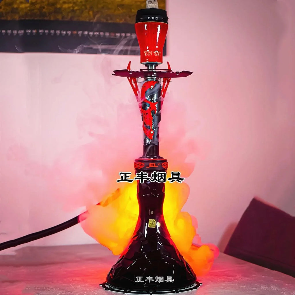 CHKJ El Bomber Apocalypse Hookah Shisha Set with Glass Vase Gift Packing European Style