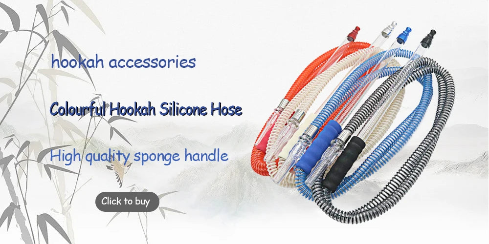 1M Hookah Hose Boquilla Cachimba Shisha Pipe Chicha Sisha Narguile Pipes Smoking Accessories