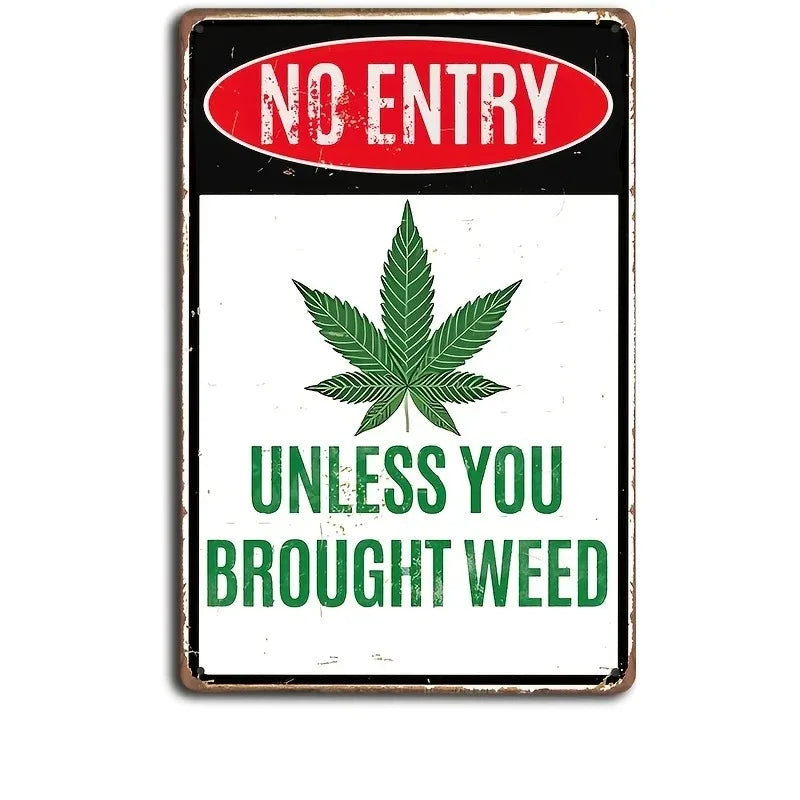 Vintage Weed Limit 420 Posters Metal Iron Tin Sign Plaque Plate for Garage Club Man Cave Bar Home Hotel Cafe Wall Decor Painting