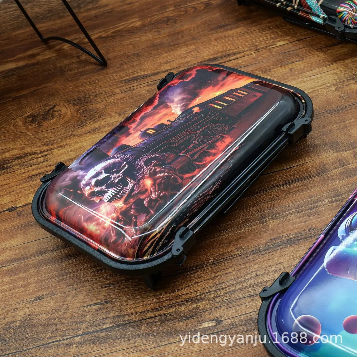 Hot Large Tinplate Cigarette Rolling Tray Set Portable Horn tube Filler Operator Table Smoking Set