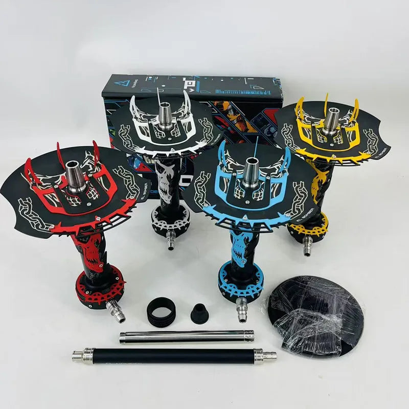 WholesaleHookah Set Russian Style Hookah EL Shisha Luxury Sheesha Chicha Narguile
