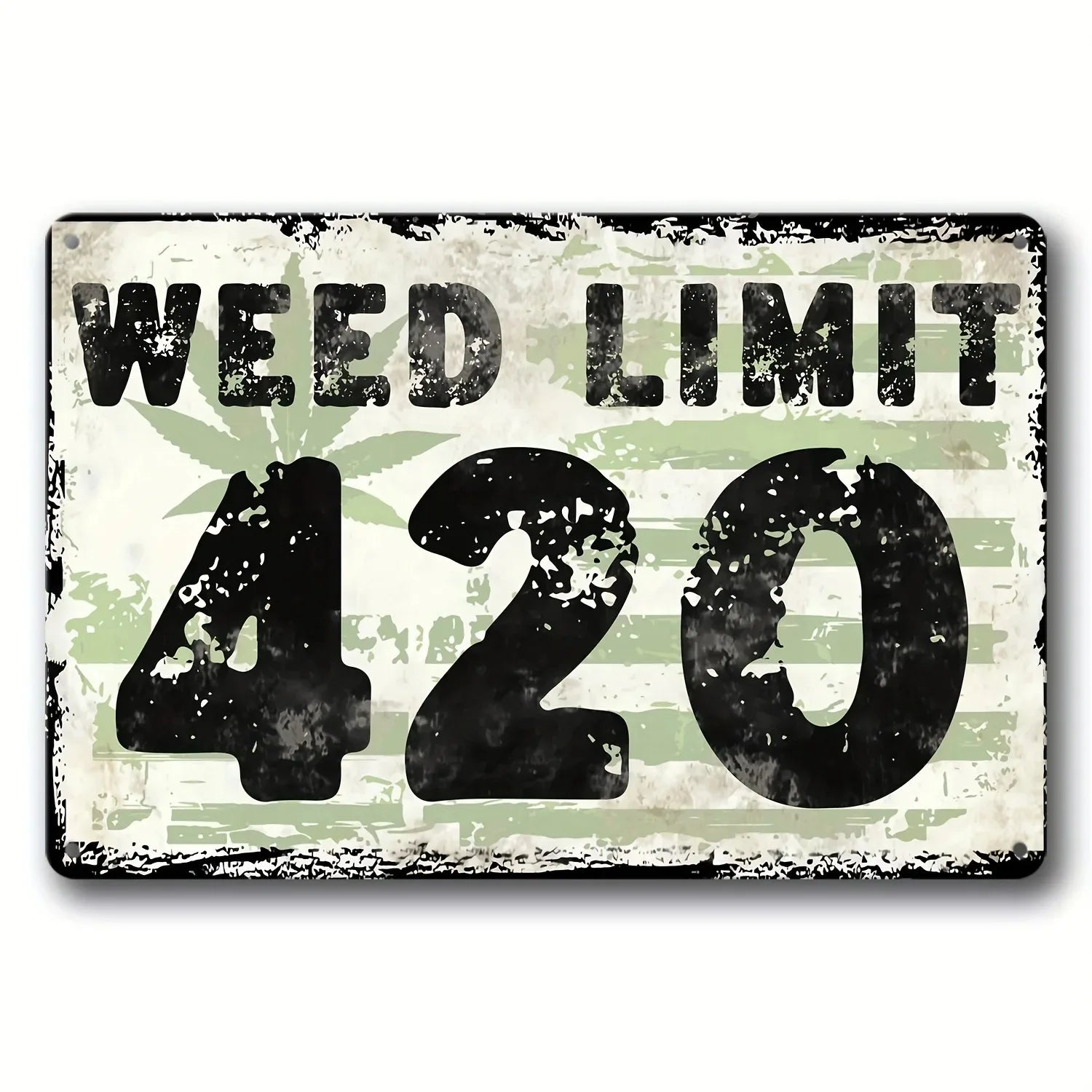Vintage Weed Limit 420 Posters Metal Iron Tin Sign Plaque Plate for Garage Club Man Cave Bar Home Hotel Cafe Wall Decor Painting